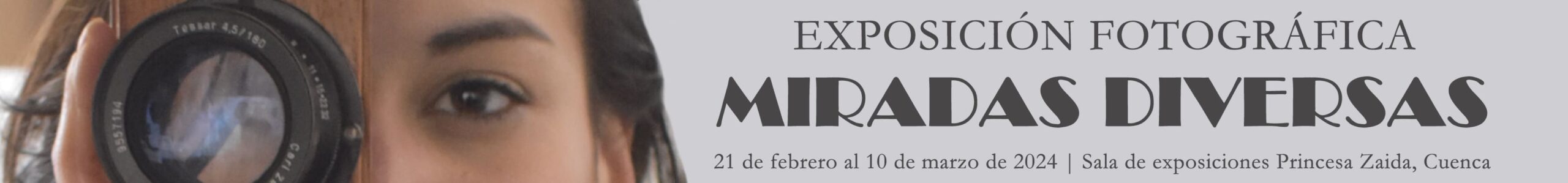 Banner exposición Miradas diversas Iworking Formación Cuenca